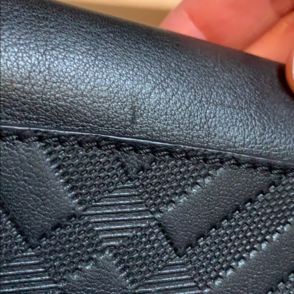 Burberry Embossed Check Porter Continental Wallet - Picture 3 of 4